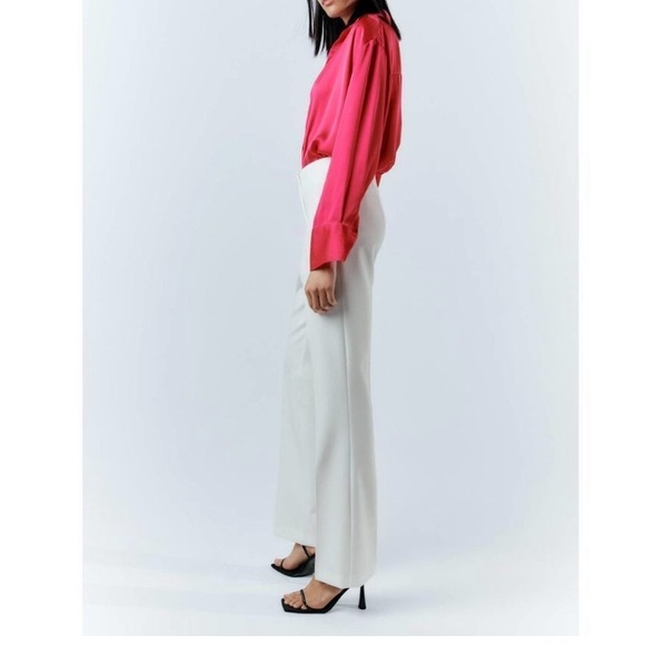 Zara High Waisted Flared Pants - Picture 7 of 9